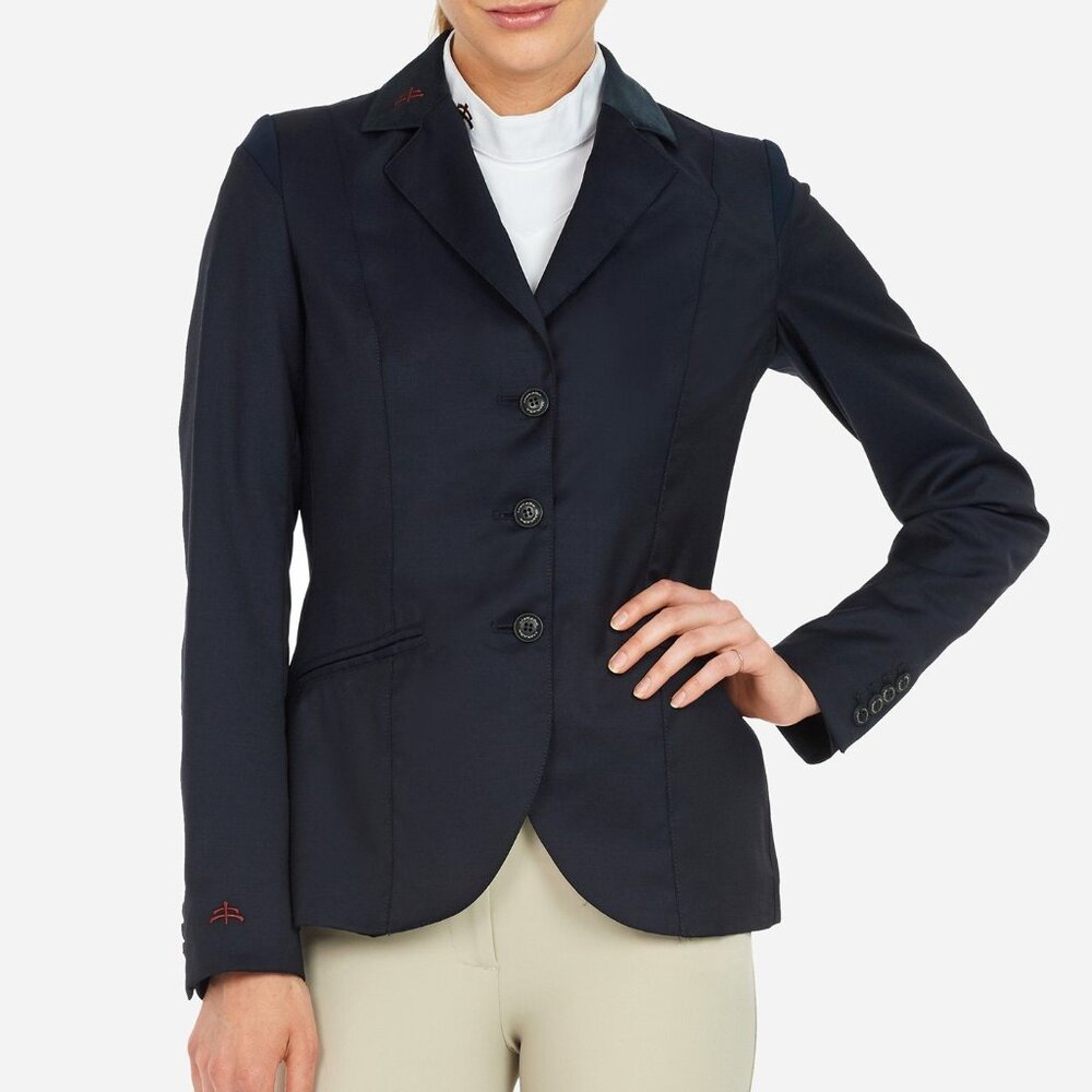 NWT MakeBe Tiffany Show Coat in Navy - Size 46